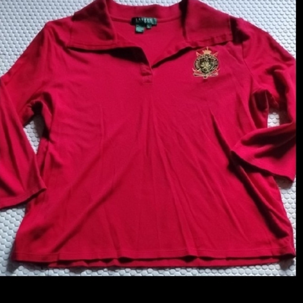 Ralph Lauren Pink Polo with Embroidered Crest